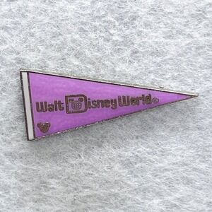🔮 5/$25‎ Disney Purple Disney World Flag Pin